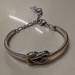 Brighton Silver and Gold Knot Bracelet